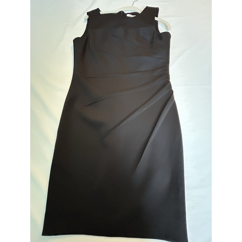 Calvin Klein Sz 8 Black Cocktail Party Evening Vtg Classic Little Black Dress
